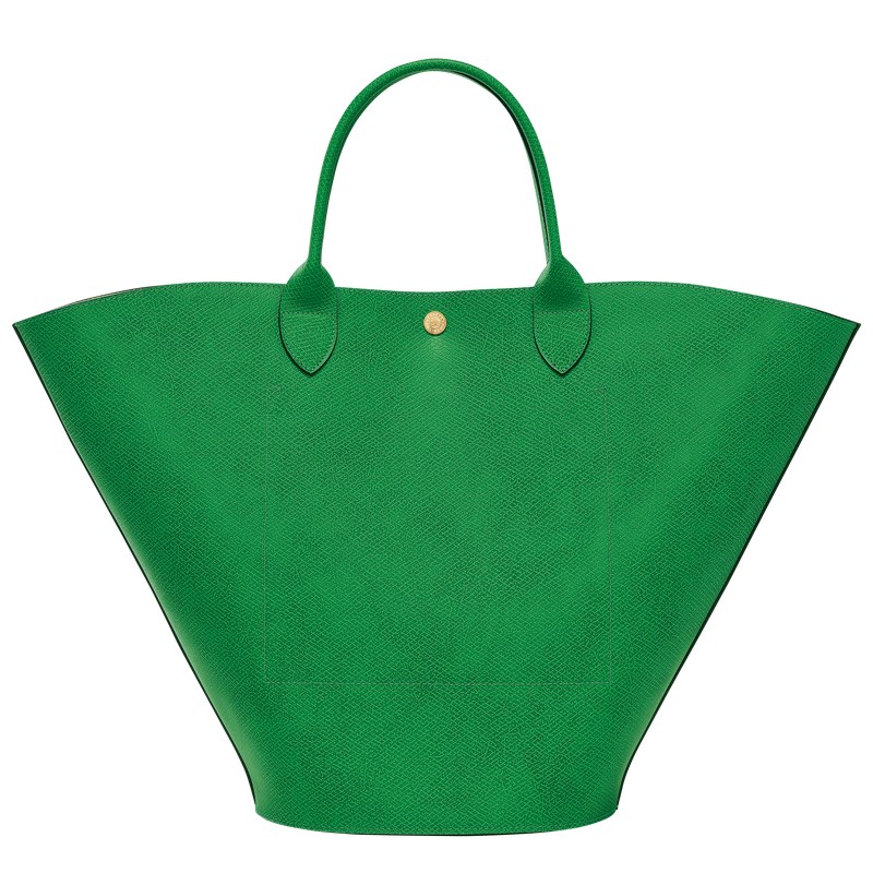 Green Longchamp Épure XL - Leather Women Shoulder bags | 674831DMG