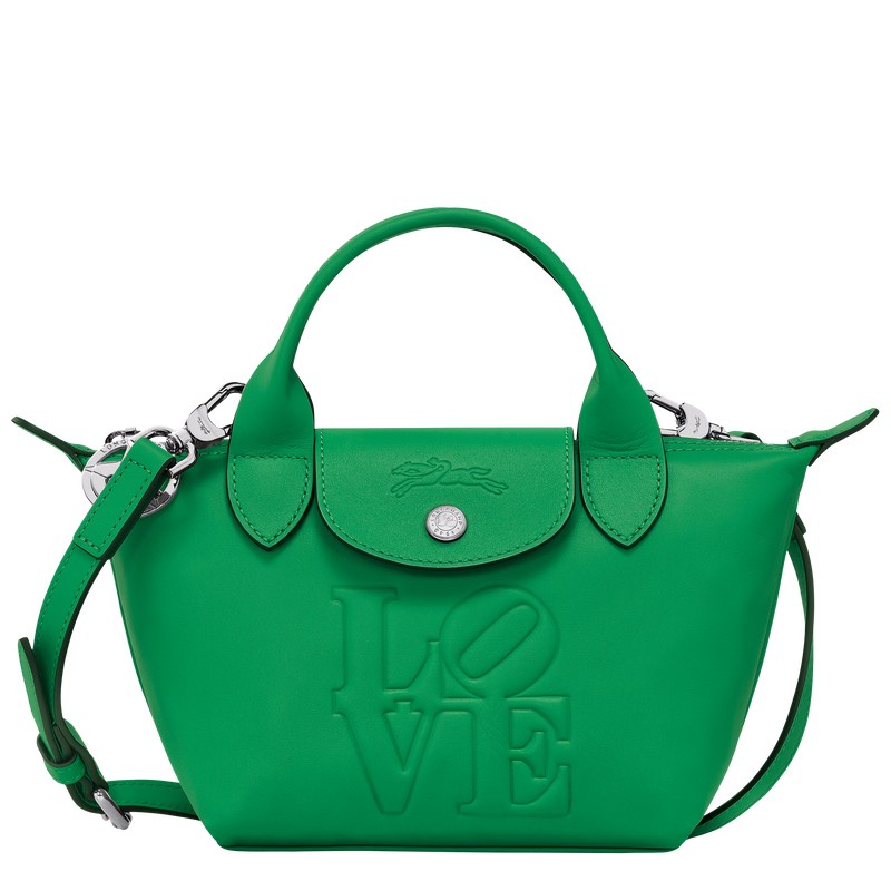 Green Longchamp x Robert Indiana XS - Leather Women Handbags | 746928LJO