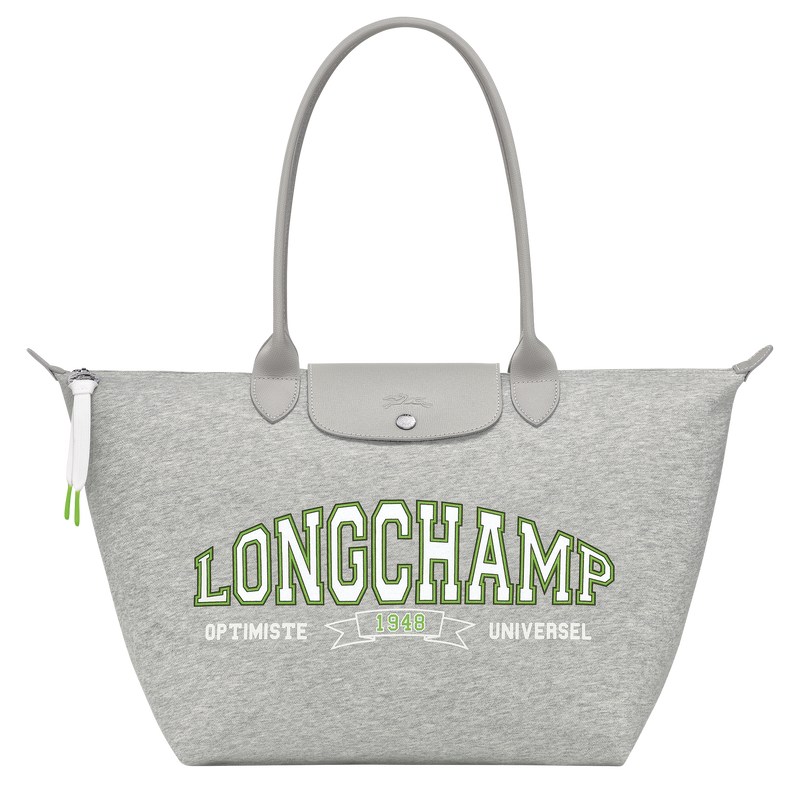 Grey Longchamp Le Pliage Collection L - Canvas Women Shoulder bags | 568937YZM