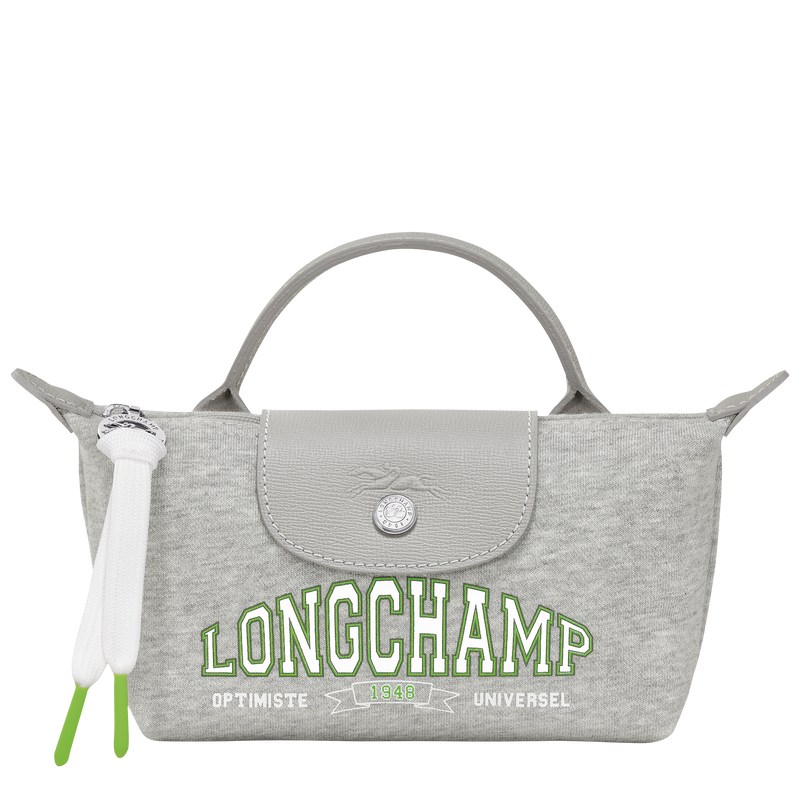 Grey Longchamp Le Pliage Collection Pouch - Canvas Women Pouches & Cases | 243871RBT