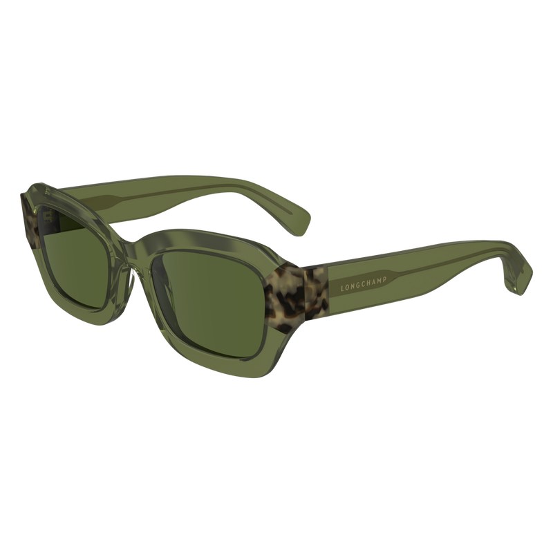 Khaki Havana Longchamp OTHER Women Sunglasses | 267903WLD