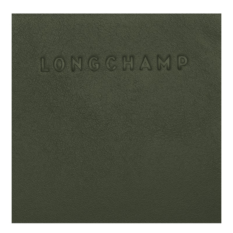 Khaki Longchamp 3D - Leather Women Wallets | 954371PAB