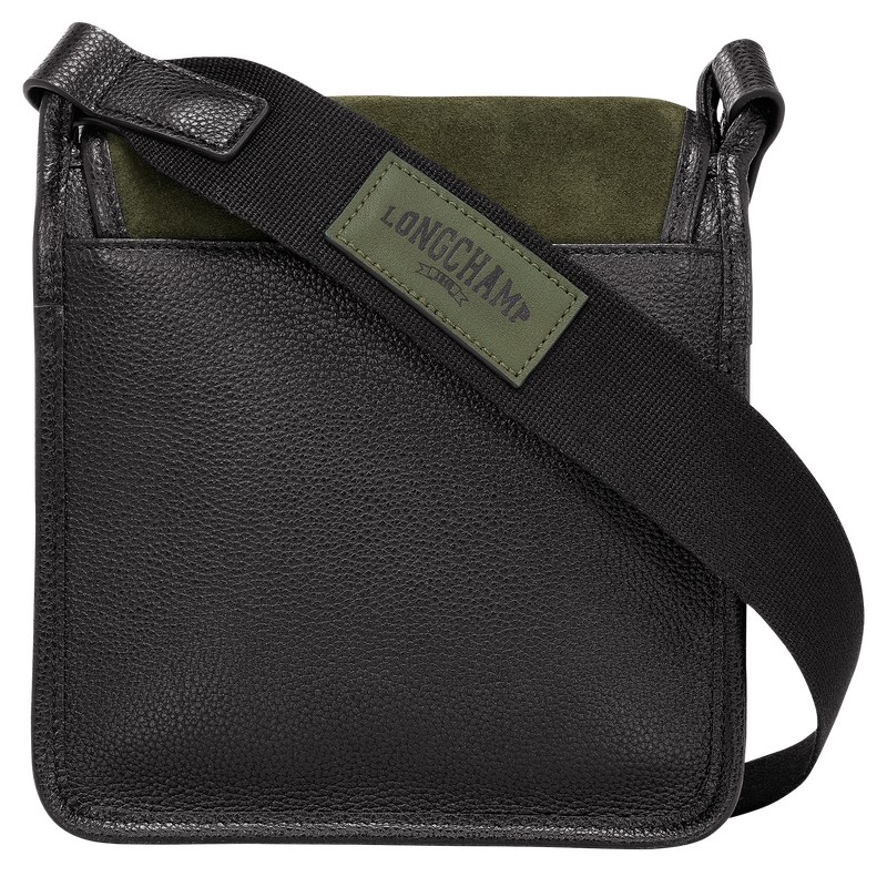 Khaki Longchamp Le Foulonné S Crossbody bag - Leather Women Crossbody bags | 862513KAV