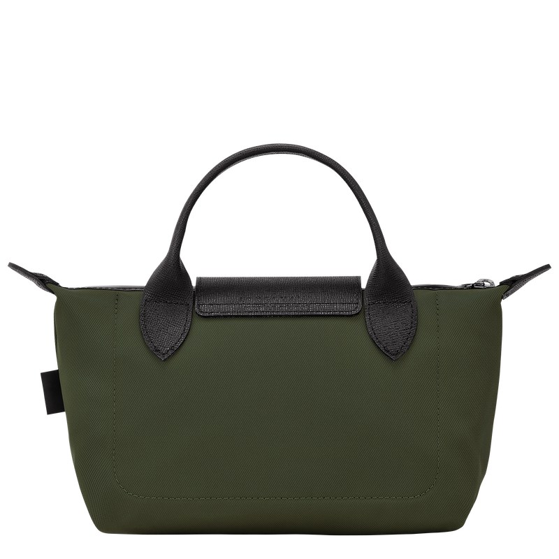 Khaki Longchamp Le Pliage Energy Pouch - Recycled canvas Women Pouches & Cases | 041397MOH