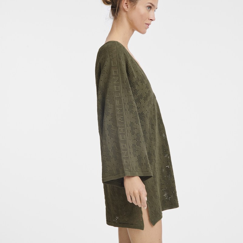 Khaki Longchamp Tunic - Knit Women Dresses & Skirts | 102948UWN