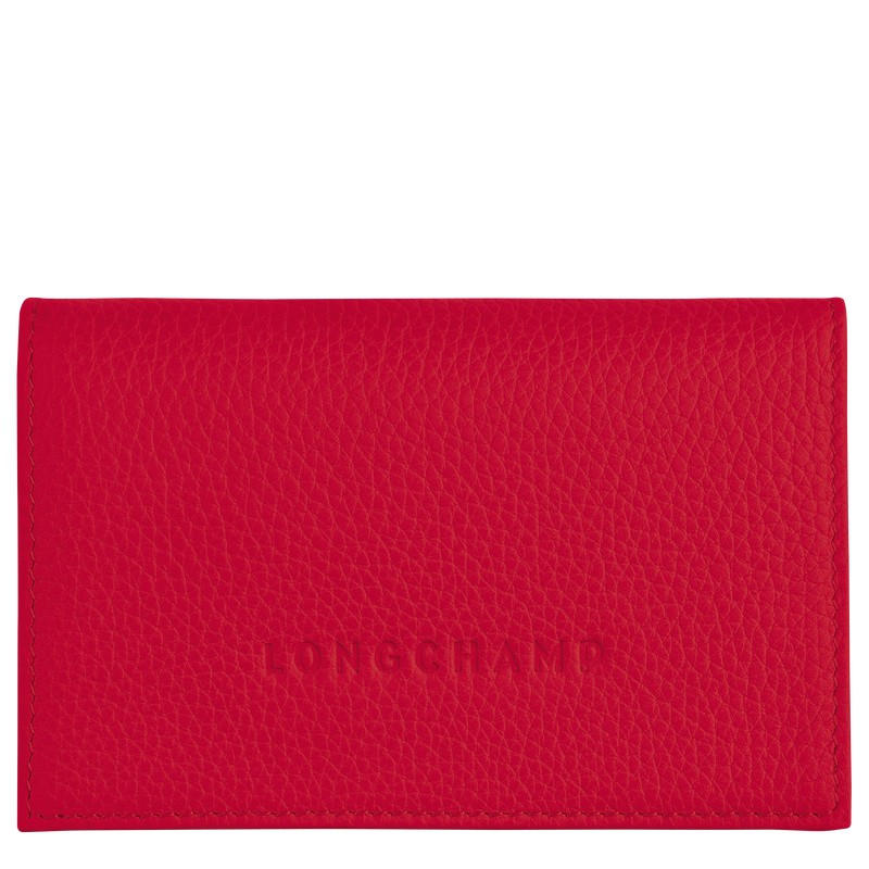 Love Longchamp Le Foulonné Card holder - Leather Men Cardholders & Coin purses | 431607MXY