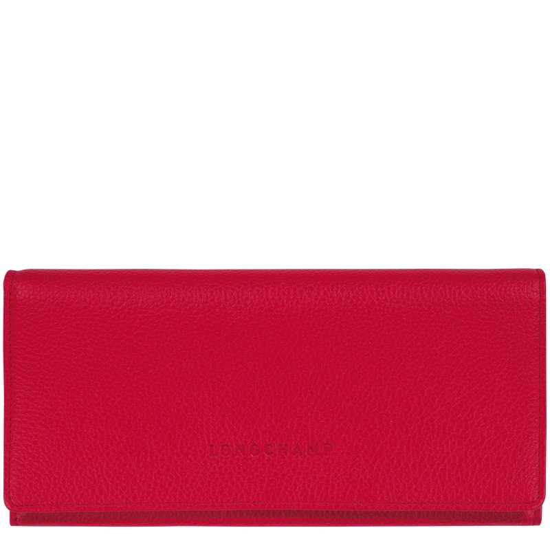 Love Longchamp Le Foulonné Continental - Leather Women Wallets | 372586RZC