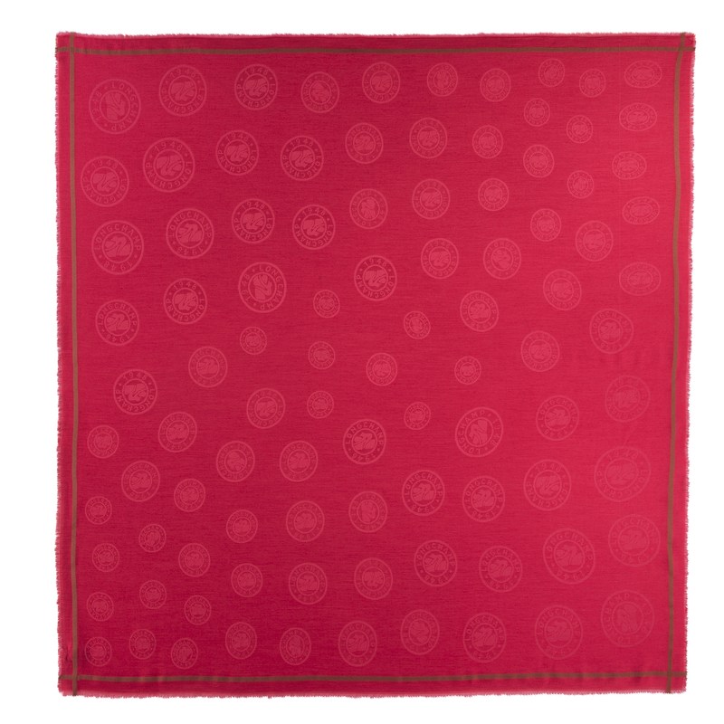 Magenta Longchamp La Médaille Shawl - OTHER Women Stoles | 361074QYB