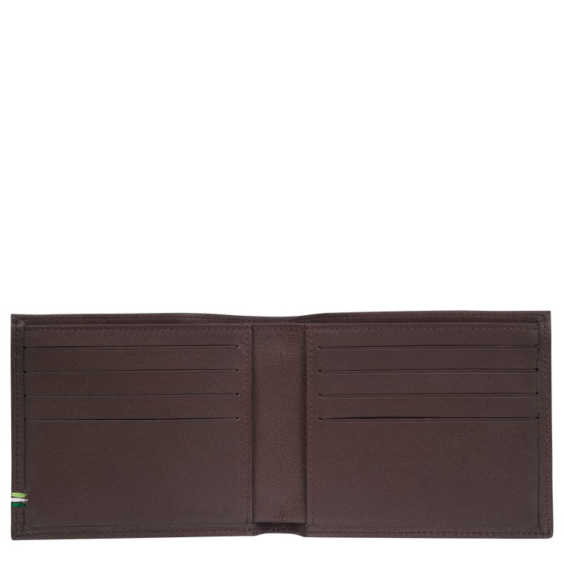 Mocha Longchamp sur Seine - Leather Men Wallets | 108547WMI