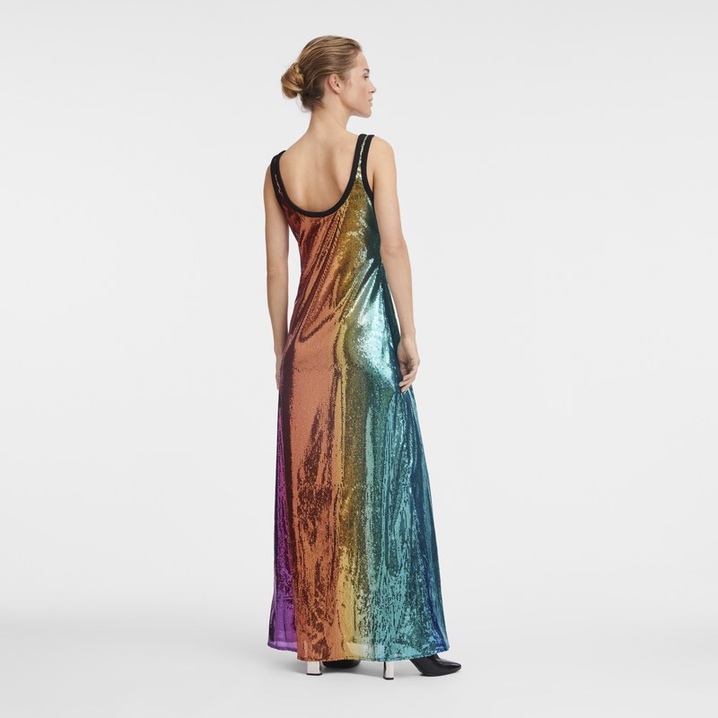 Multicolor Longchamp Long dress - Sequin Women Dresses & Skirts | 876250GXW