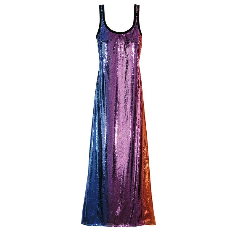 Multicolor Longchamp Long dress - Sequin Women Dresses & Skirts | 876250GXW