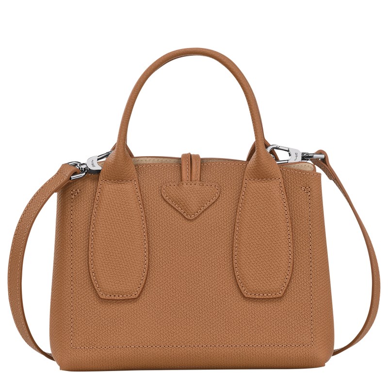 Natural Longchamp Le Roseau S - Leather Women Handbags | 947650CRG