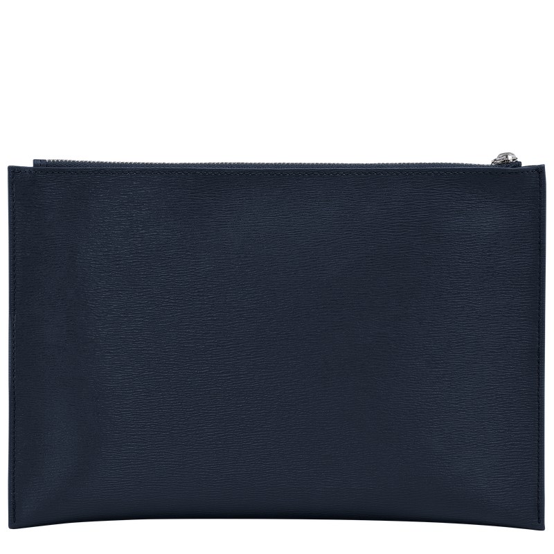 Navy Longchamp Le Pliage City Pouch - Canvas Women Pouches & Cases | 318654TER