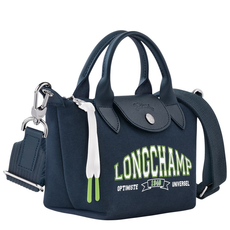 Navy Longchamp Le Pliage Collection XS - Canvas Women Handbags | 153248GDS