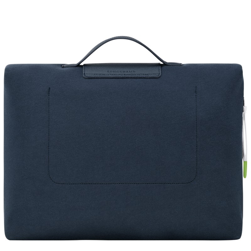 Navy Longchamp Le Pliage Collection - Canvas Men Briefcase | 985463YMU