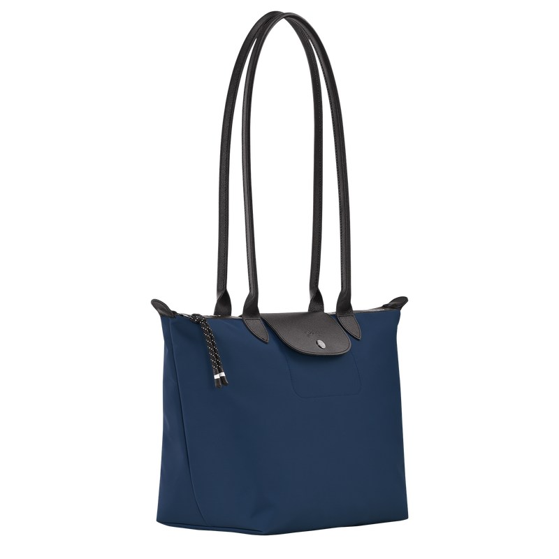 Navy Longchamp Le Pliage Energy L - Recycled canvas Women Shoulder bags | 392047QJR