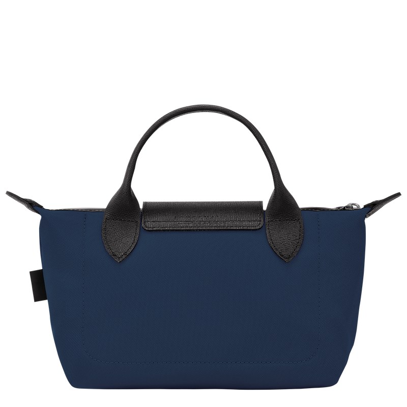 Navy Longchamp Le Pliage Energy Pouch - Recycled canvas Women Pouches & Cases | 827495IHX