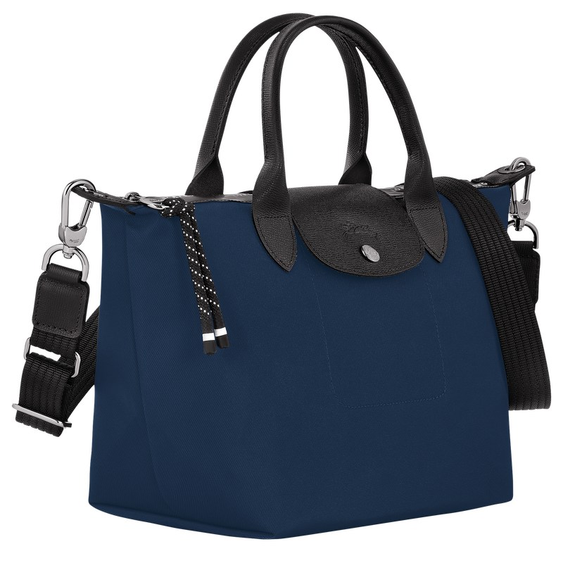 Navy Longchamp Le Pliage Energy S - Recycled canvas Women Handbags | 501238MOL