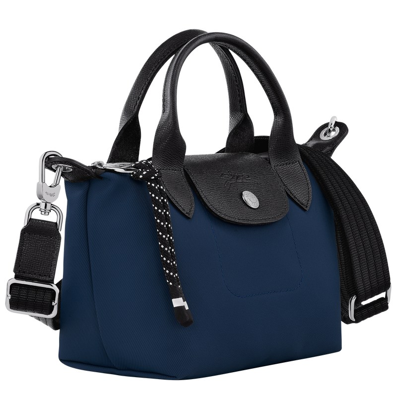 Navy Longchamp Le Pliage Energy XS - Recycled canvas Women Handbags | 397068XSJ