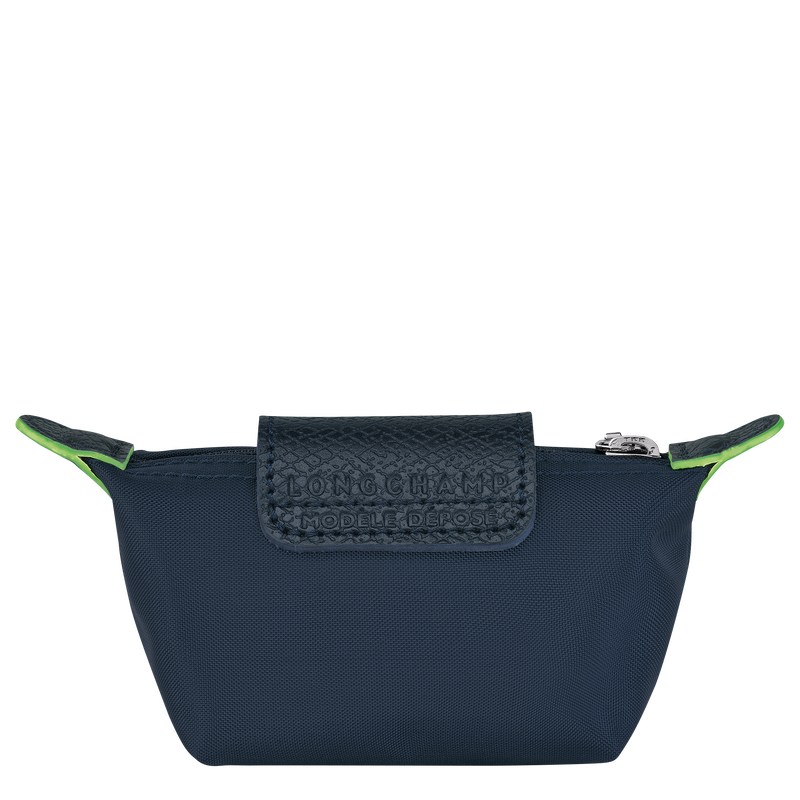 Navy Longchamp Le Pliage Green Coin purse - Recycled canvas Women Cardholders & Coin purses | 312809CFA