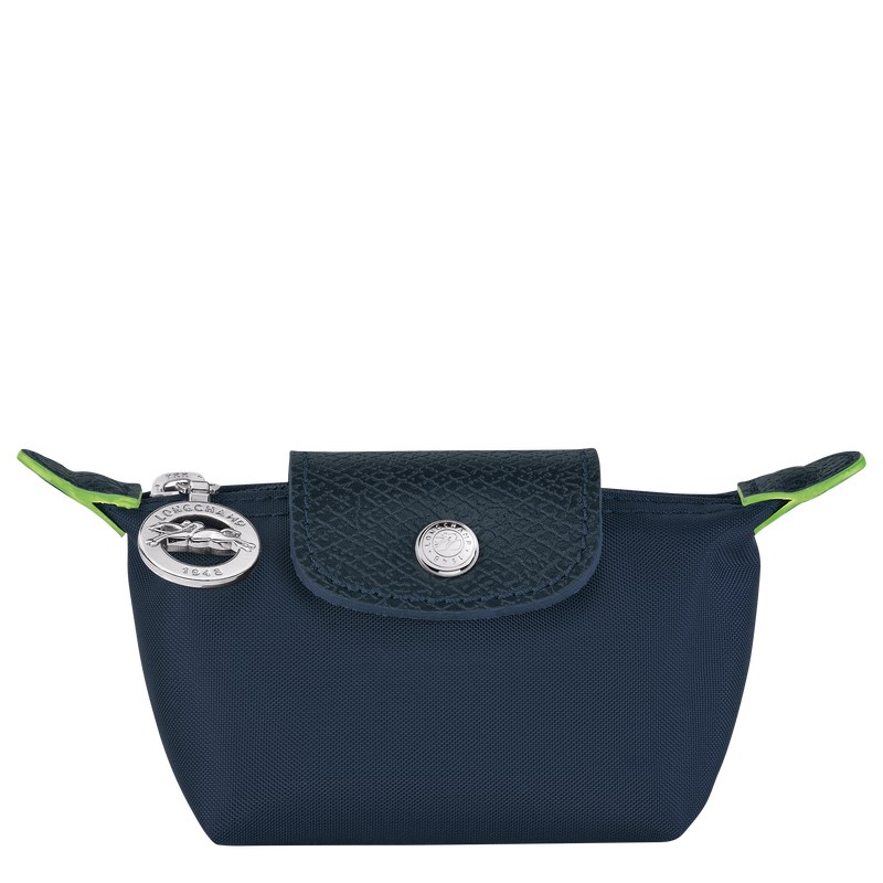 Navy Longchamp Le Pliage Green Coin purse - Recycled canvas Women Cardholders & Coin purses | 312809CFA