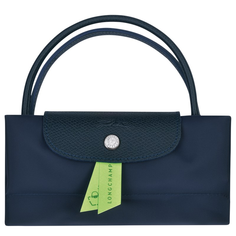 Navy Longchamp Le Pliage Green S - Recycled canvas Women Handbags | 702468WDS