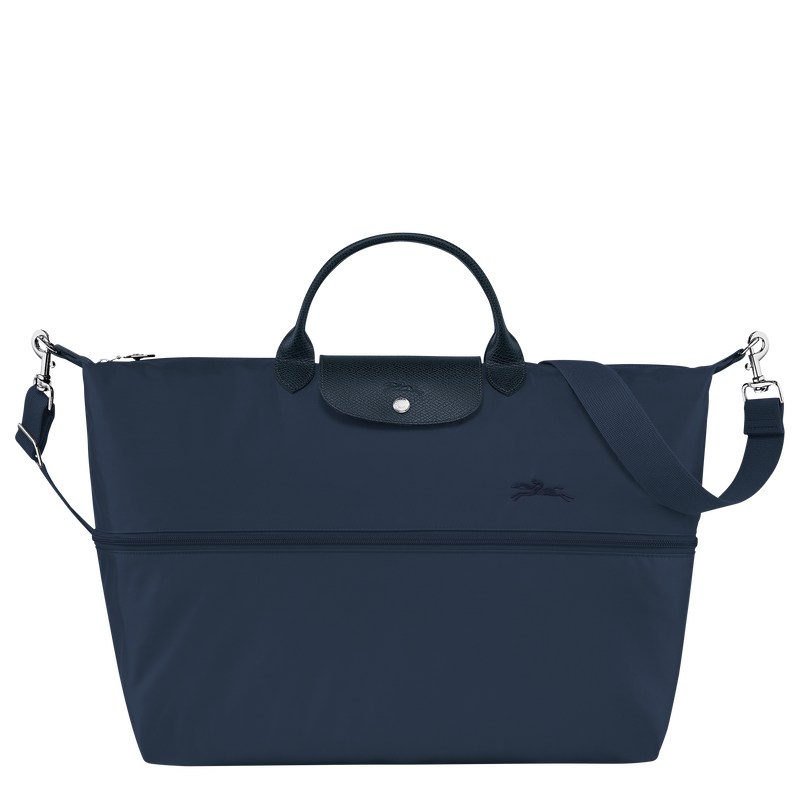 Navy Longchamp Le Pliage Green expandable - Recycled canvas Women Travel bags | 186524WVO