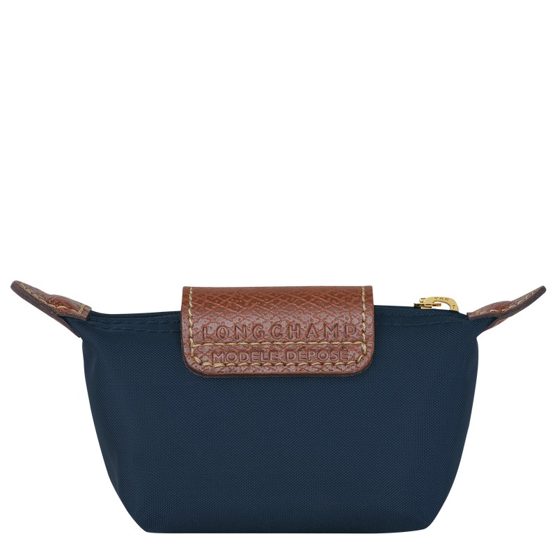 Navy Longchamp Le Pliage Original Coin purse - Recycled canvas Women Cardholders & Coin purses | 102843OQU