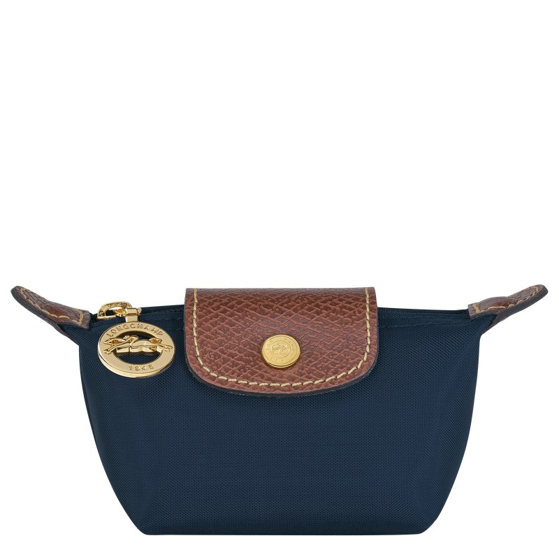 Navy Longchamp Le Pliage Original Coin purse - Recycled canvas Women Cardholders & Coin purses | 102843OQU