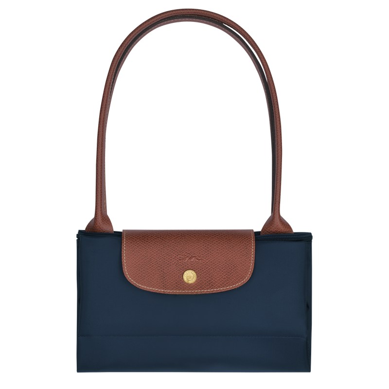 Navy Longchamp Le Pliage Original L - Recycled canvas Women Shoulder bags | 837542LYJ