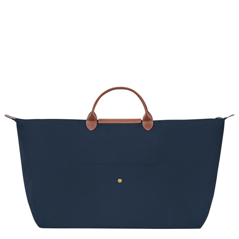 Navy Longchamp Le Pliage Original M - Recycled canvas Men Travel bags | 615938ZUF