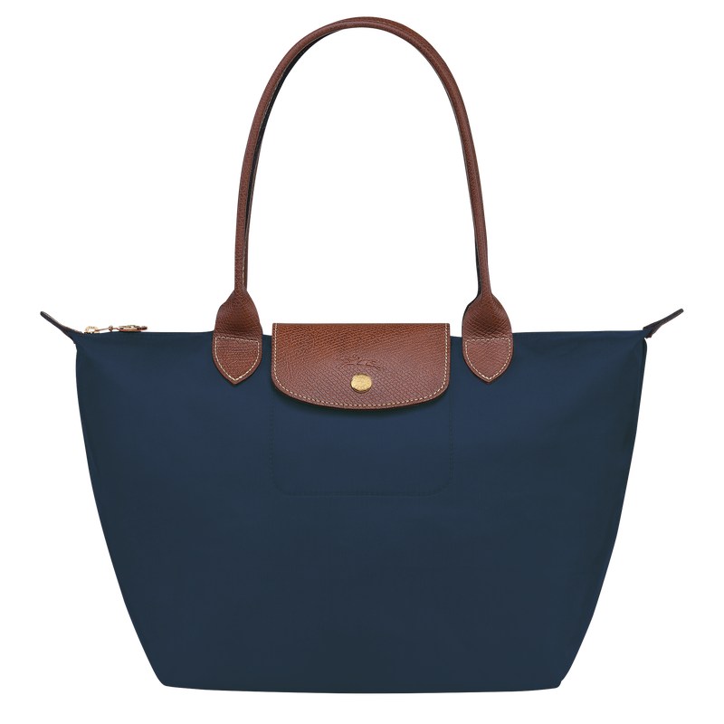 Navy Longchamp Le Pliage Original M - Recycled canvas Women Shoulder bags | 287190HYA