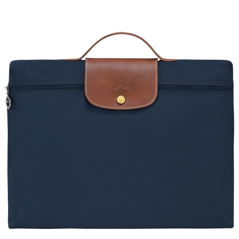 Navy Longchamp Le Pliage Original S - Recycled canvas Men Briefcase | 341807ZSY