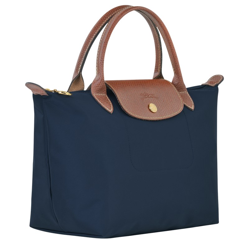 Navy Longchamp Le Pliage Original S - Recycled canvas Women Handbags | 298370VCU