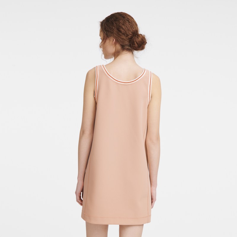 Nude Longchamp Dress - Double faced Women Dresses & Skirts | 452370YDC