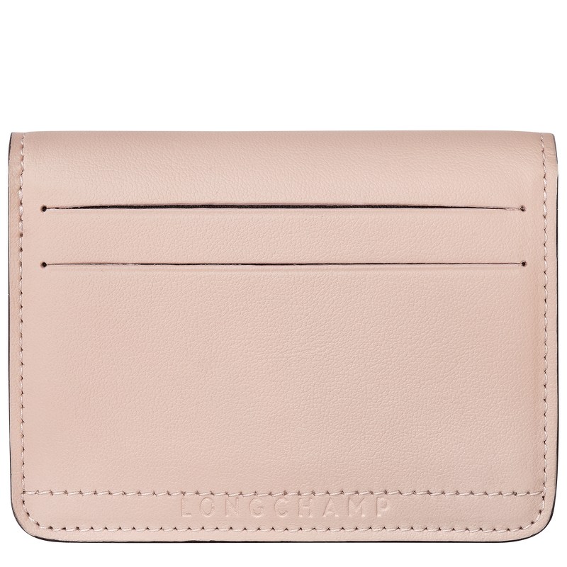 Nude Longchamp Le Pliage Xtra Card holder - Leather Women Pouches & Cases | 628170SAI