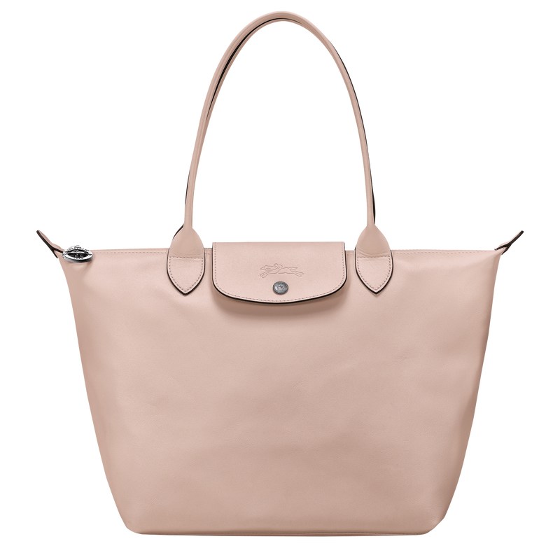 Nude Longchamp Le Pliage Xtra M - Leather Women Shoulder bags | 180236POF