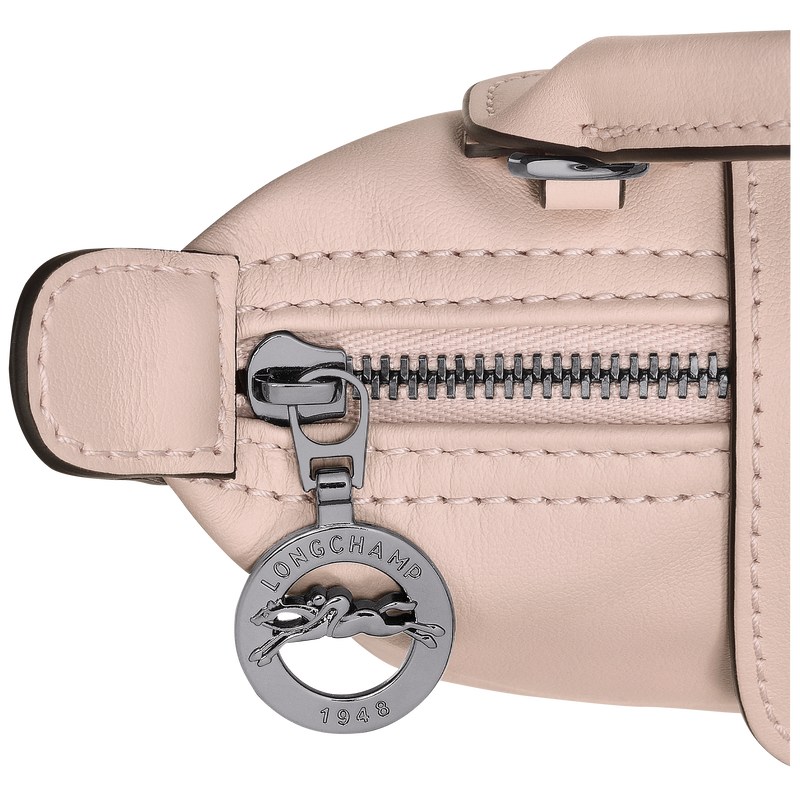 Nude Longchamp Le Pliage Xtra XS Pouch - Leather Women Crossbody bags | 349517OXU