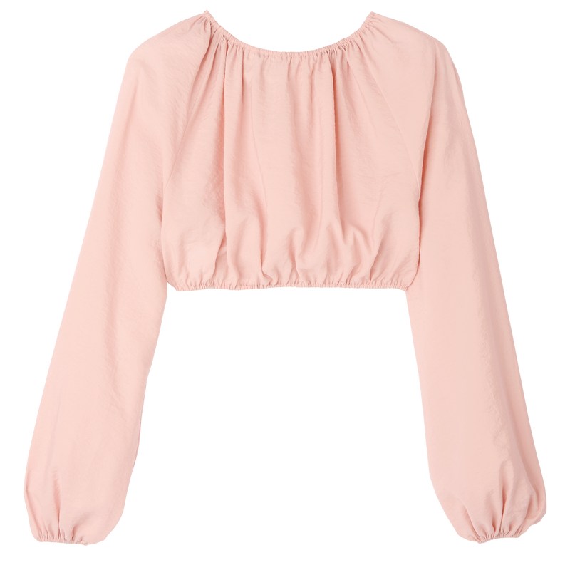 Nude Longchamp Top - Crepe Women Tops & Blouses | 761238VWU