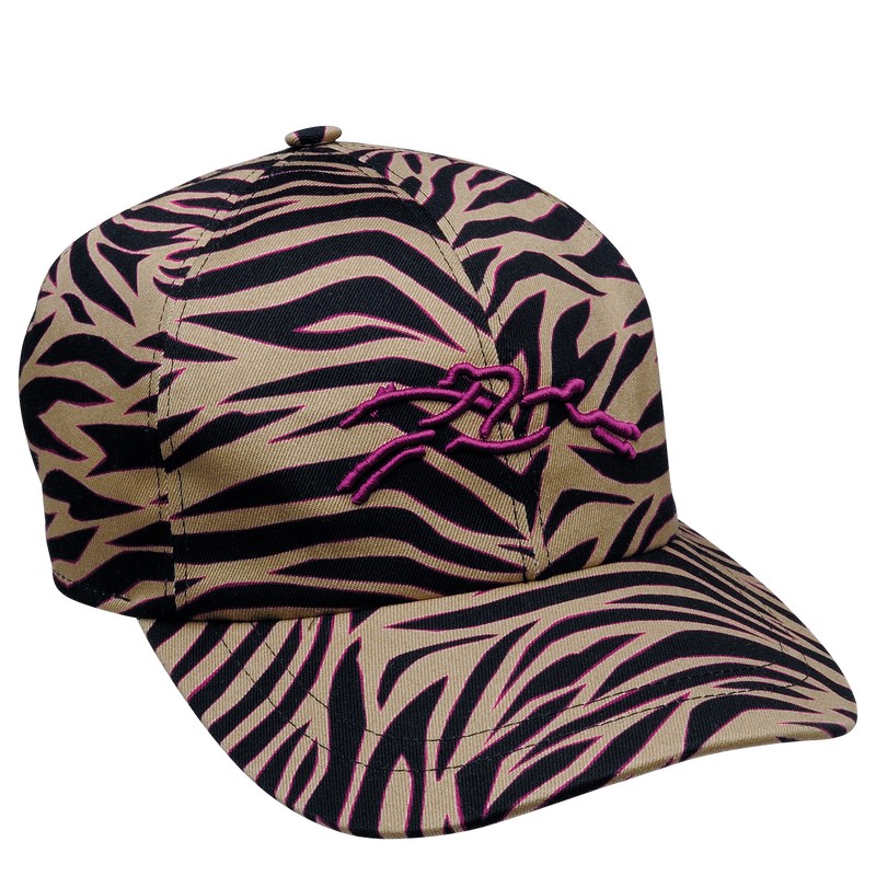 Oat Longchamp Tiger cap - Gabardine Women Caps & hats | 297506UVF