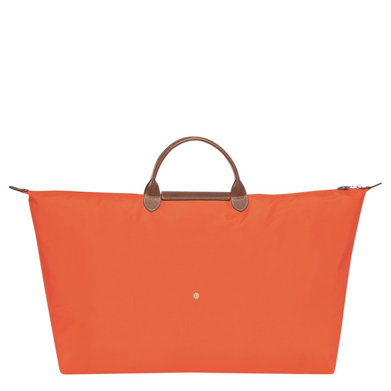 Orange Longchamp Le Pliage Original M - Recycled canvas Men Travel bags | 781253ELM