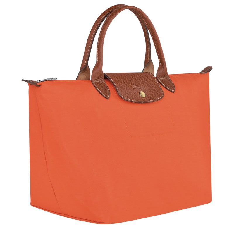 Orange Longchamp Le Pliage Original M - Recycled canvas Women Handbags | 650814OAG