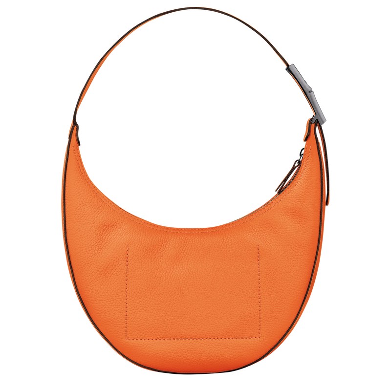 Orange Longchamp Le Roseau Essential M Hobo - Leather Women Shoulder bags | 412597YTO