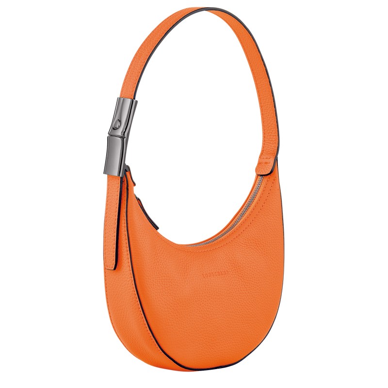 Orange Longchamp Le Roseau Essential S Hobo - Leather Women Shoulder bags | 516894KHX