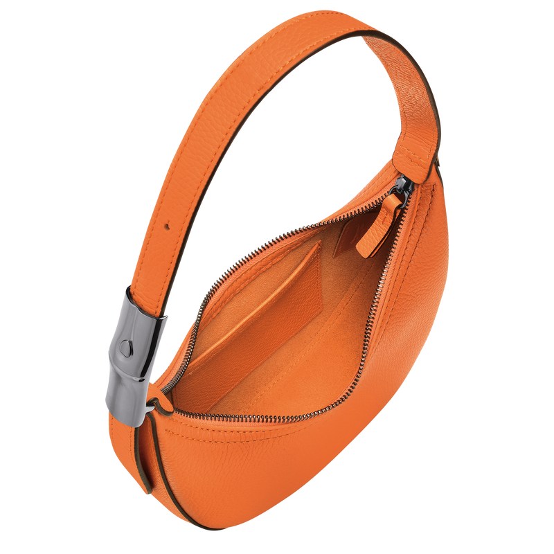 Orange Longchamp Le Roseau Essential S Hobo - Leather Women Shoulder bags | 516894KHX