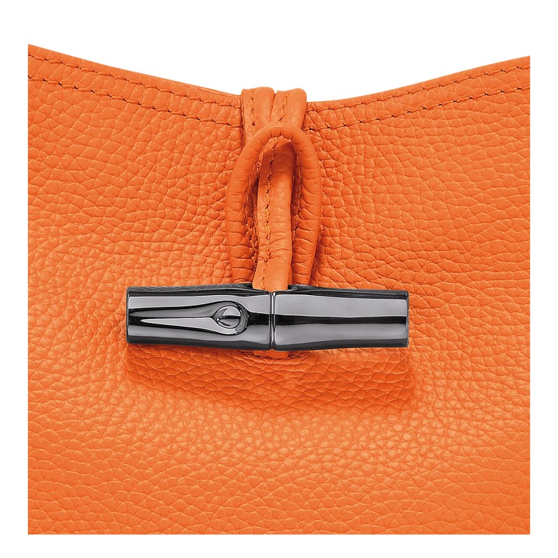 Orange Longchamp Le Roseau Essential XS Bucket bag - Leather Women Crossbody bags | 260489PUJ