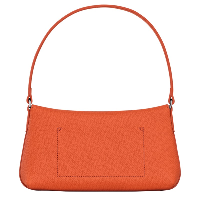 Orange Longchamp Le Roseau S Hobo - Leather Women Shoulder bags | 287153XBO