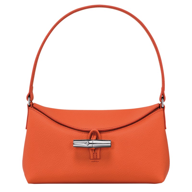 Orange Longchamp Le Roseau S Hobo - Leather Women Shoulder bags | 287153XBO