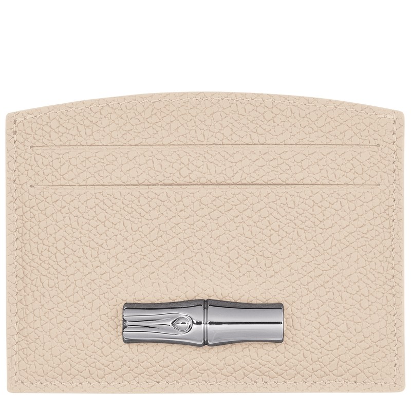 Paper Longchamp Le Roseau Card holder - Leather Women Cardholders & Coin purses | 623590WLV