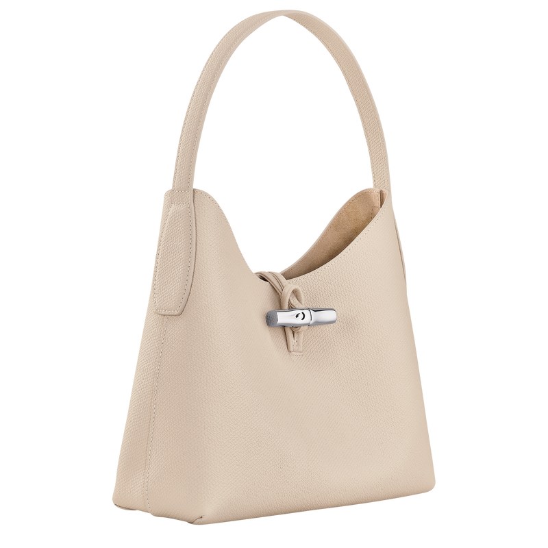 Paper Longchamp Le Roseau M Hobo - Leather Women Shoulder bags | 379416ODE